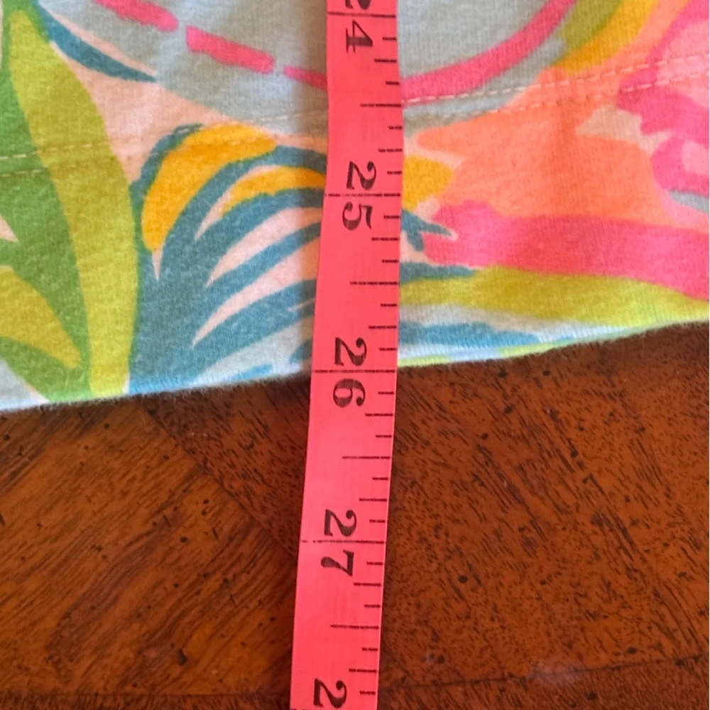 Lilly Pulitzer Floral Half Zip Pullover Jacket Pink Green Blue Medium - Picture 14 of 14